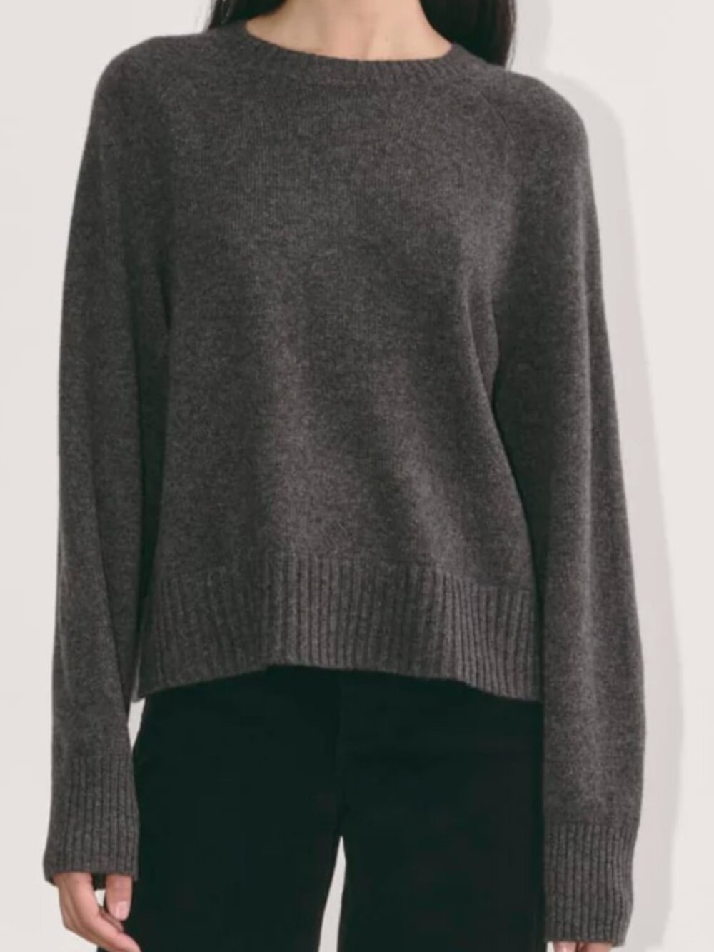 Everlane The Boxy Crew in Cashmere sweater NWT small